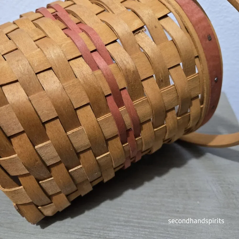 Longaberger Mother's Day Basket With Lid And Plastic Liner
